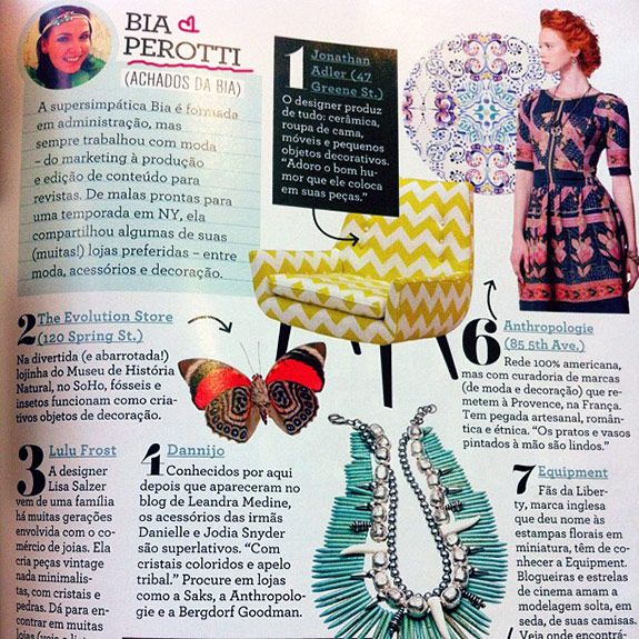 Achados da Bia | Revista Gloss | NY