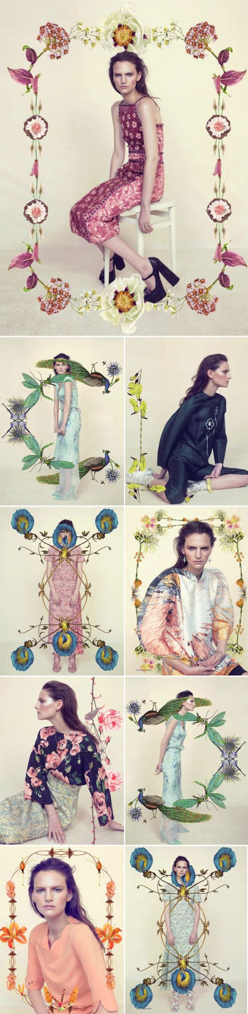Achados da Bia | Editorial | Floral | Primavera | Harpers Bazaar UK